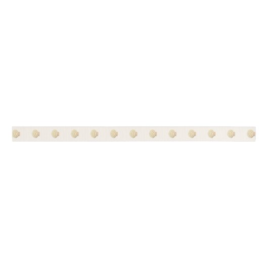  Scallop Single Seashell Weddenschap Grosgrain Lint (Voorkant)