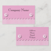 Scallop Stripe en Button Envelope Visitekaartje (Voorkant / Achterkant)