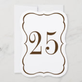 Scallop-tabelnummer Kaart (Voorkant)