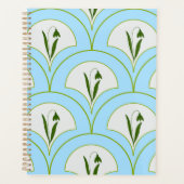 Scallop tulp bloemontwerp spiraalvormige schaafmac planner (Voorkant)