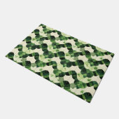 Scallop Watercolor Clover Deurmat (Schuin)