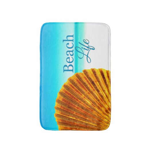 Scallop Zee Shell Beach Life Badmat (Voorkant Verticaal)