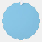 Scalloped Christmas Ornament Card – Dove & Snowy  (Achterkant)