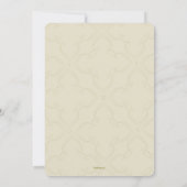 Scalloped Edge Second Marriage Wedding Invitation Kaart (Achterkant)