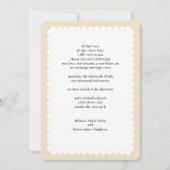 Scalloped Edge Second Marriage Wedding Invitation Kaart (Voorkant)
