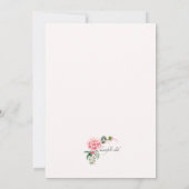 Scalloped Floral Invitation Kaart (Achterkant)