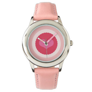 Scalloped Girly Love Sweet Heart Girly Valentijn Horloge