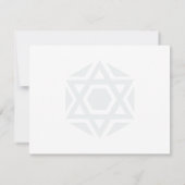 Scalloped Star van David Aqua Bedankt Notitiekaartje (Achterkant)