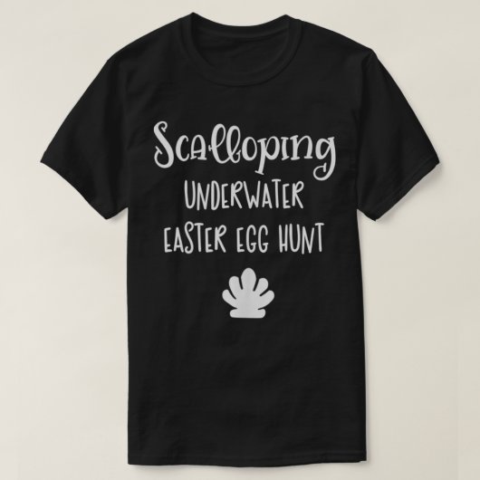 Scalloping Underwater Easter Egg Scallop Hunt T-shirt (Design voorkant)