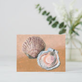 Scallops stilleven briefkaart (Staand voorkant)