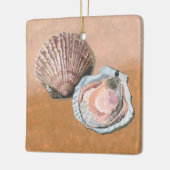Scallops stilleven keramisch ornament (Links)
