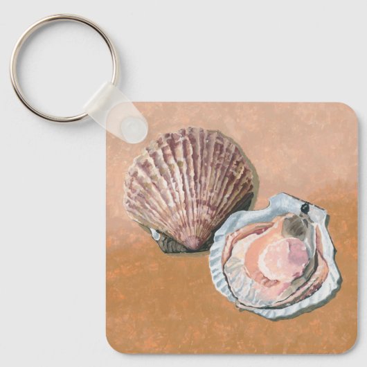 Scallops stilleven sleutelhanger (Voorkant)