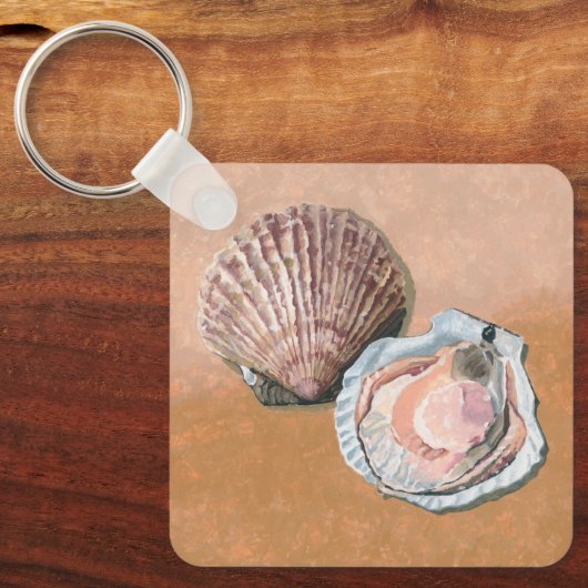Scallops stilleven sleutelhanger (Voorkant)