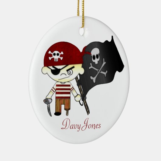 Scallywag Pirate KINDER Keramisch Ornament (Rechts)