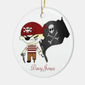 Scallywag Pirate KINDER Keramisch Ornament (Links)