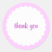 Scaloped Edge-Sticker Ronde Sticker (Voorkant)