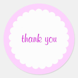 Scaloped Edge-Sticker Ronde Sticker