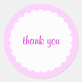 Scaloped Edge-Sticker Ronde Sticker