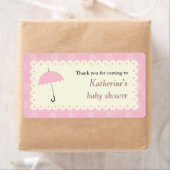 Scaloped Lace Baby shower Label (Insitu)