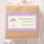 Scaloped Lace Baby shower Label (Insitu)