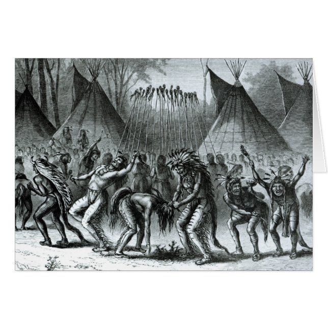 Scalp Dance van 'Schetsen van de Indiase Oorlog' (Voorkant Horizontaal)