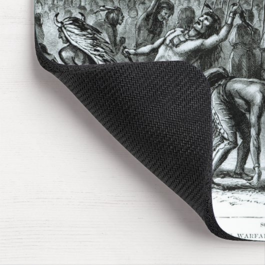 Scalp Dance van 'Schetsen van de Indiase Oorlog' Muismat (Hoek)