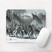 Scalp Dance van 'Schetsen van de Indiase Oorlog' Muismat (Met muis)