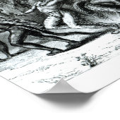 Scalp Dance van 'Schetsen van de Indiase Oorlog' Poster (Hoek)