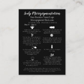 Scalp Micropigmentatie Aftercare Instructie Visitekaartje (Voorkant)