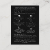 Scalp Micropigmentatie Aftercare Instructie Visitekaartje (Achterkant)