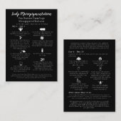 Scalp Micropigmentatie Aftercare Instructie Visitekaartje (Voorkant / Achterkant)