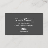 Scalp Micropigmentatie Haar Tattoo Professional Visitekaartje (Achterkant)