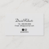 Scalp Micropigmentatie Haarblauw Tattoo Visitekaartje (Achterkant)