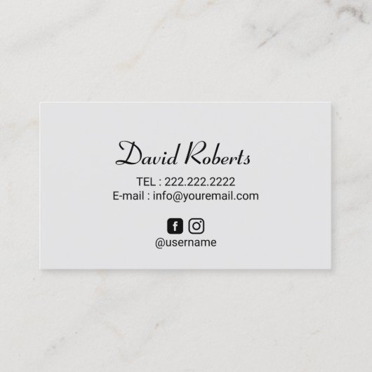 Scalp Micropigmentatie Haarblauw Tattoo Visitekaartje (Achterkant)