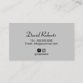 Scalp Micropigmentation Hairlines Tattoo Black Visitekaartje (Achterkant)