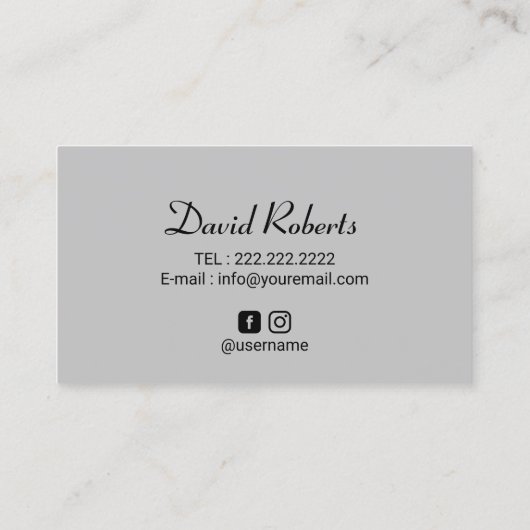 Scalp Micropigmentation Hairlines Tattoo Black Visitekaartje (Achterkant)