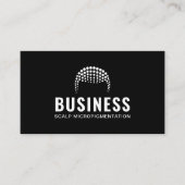 Scalp Micropigmentation Hairlines Tattoo Black Visitekaartje (Voorkant)