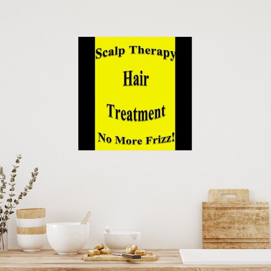 Scalp-therapie Haircut Poster Matte (Keuken)