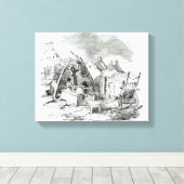 Scalpeen of Tim Downs, in Dunmore Canvas Afdruk (Insitu (Houten vloer))