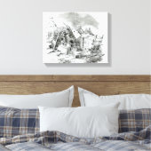 Scalpeen of Tim Downs, in Dunmore Canvas Afdruk (Insitu (Slaapkamer))