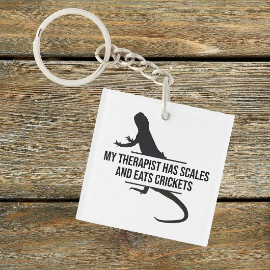 Scaly Therapist Funny Beardie Gift Sleutelhanger