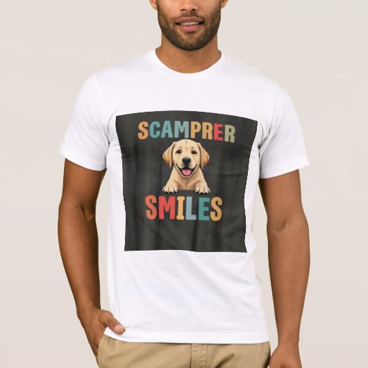 Scamper glimlach t-shirt (Voorkant)