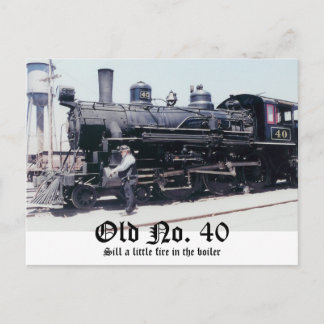 Scan0006, Old No. 40, Zul een beetje vuur in de... Briefkaart