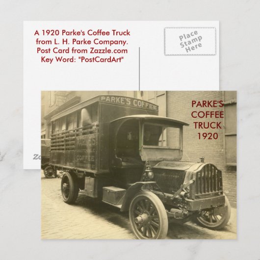 scan0009, PARKE'S COFFEE1920 Briefkaart (Voorkant / Achterkant)