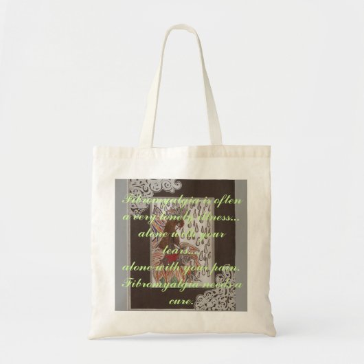 Scan45, Fibromyalgie is vaak een eenzame ziekte... Tote Bag (Voorkant)