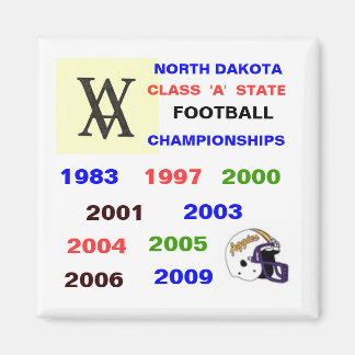 scan, 1023200615323_AggieFBhelm, NORTH DAKOTA... Magneet