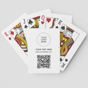 Scan Barcode Aangepaste QR-code Website Adres Logo Pokerkaarten