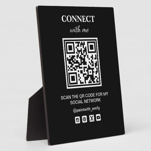 Scan de QR-code voor mijn sociale wifi-netwerk Fotoplaat (Zijkant)