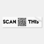 SCAN DEZE BUMPERSTICKER (het Product van het Beric (Voorkant)