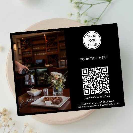 Scan het menu l Restaurant Logo Promotional